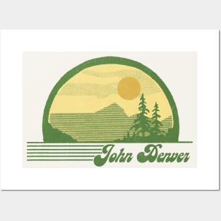 John Denver / Retro Style Country Fan Design Posters and Art